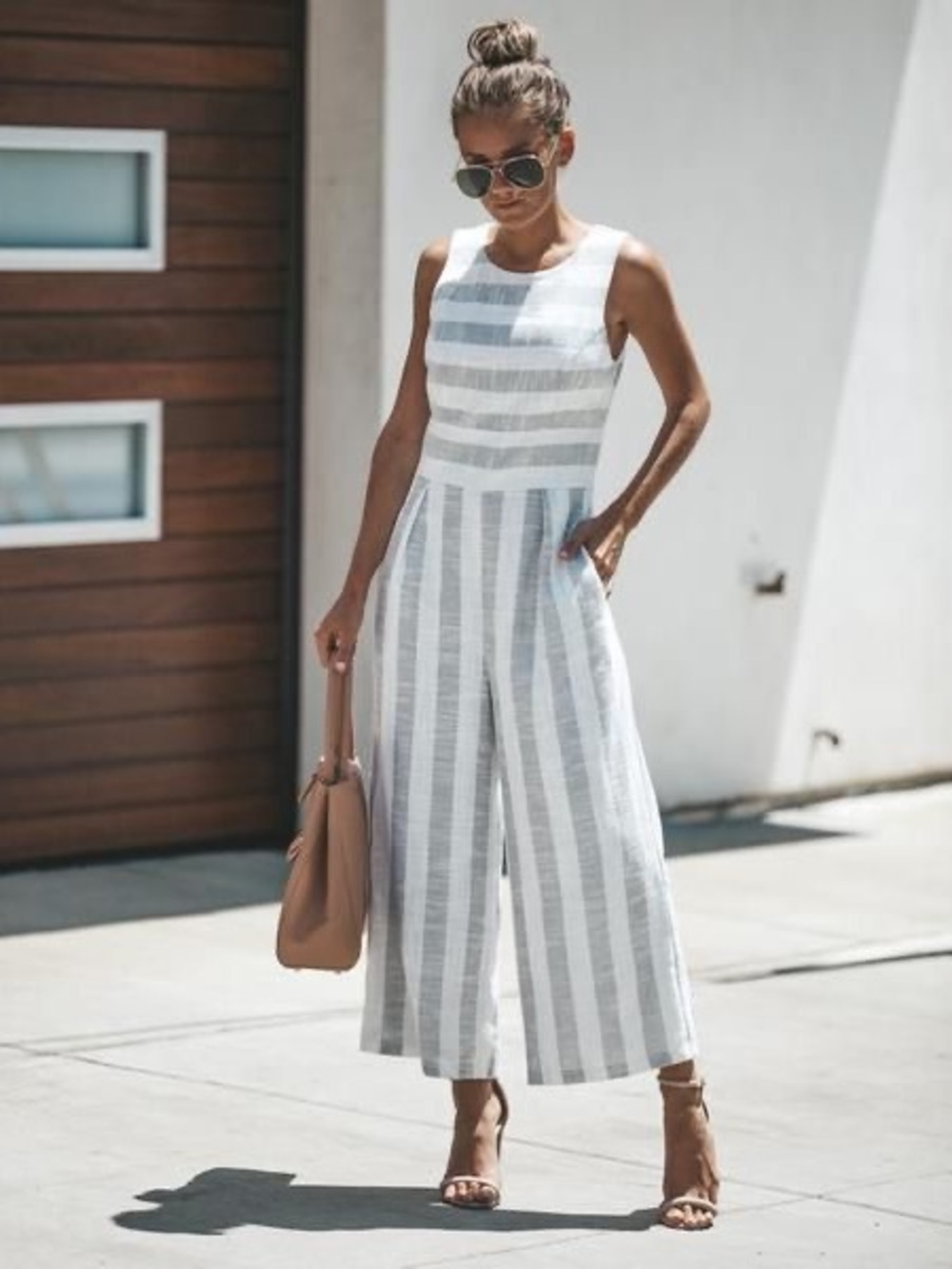 Vici Sugar Lips Striped Jumpsuit - Picture 2 of 8